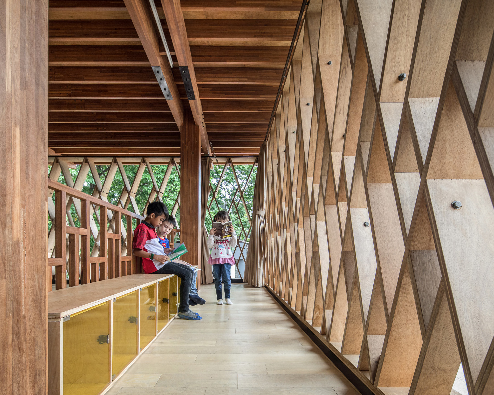 SHAU Microlibraries, Indonesia - interior view